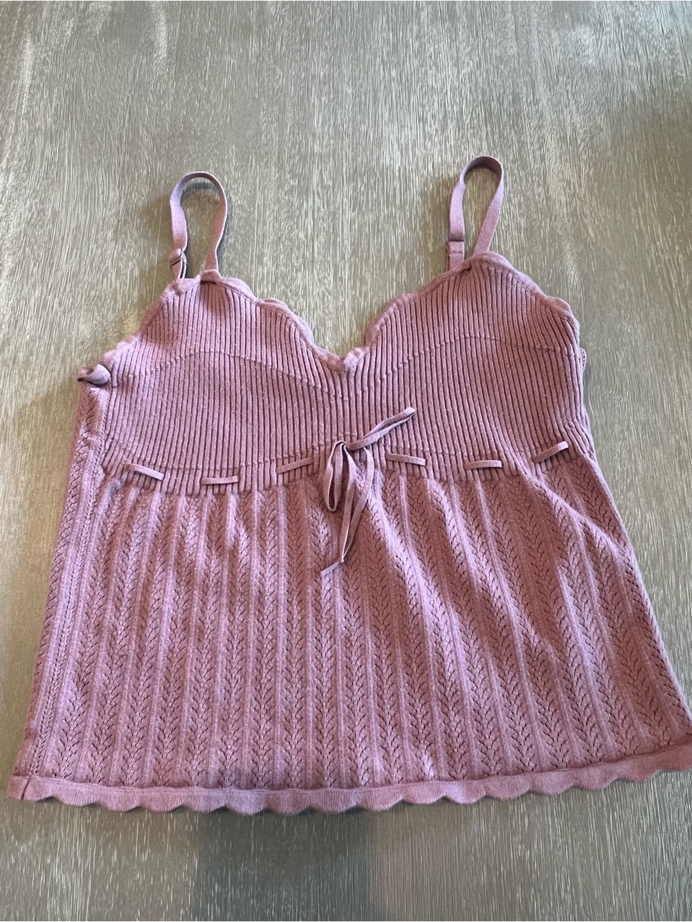 Wilfred Soloist Top - Wonder Yarn Knit Cami Tank Top lilac purple size Large